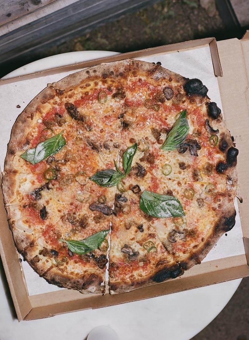 Pizza in box
